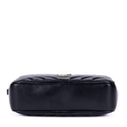 Shoulder Bag Lou Camera Bag Black Quilted Chevron Leather