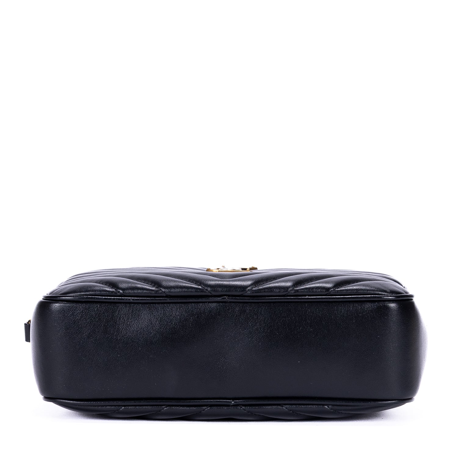 Shoulder Bag Lou Camera Bag Black Quilted Chevron Leather