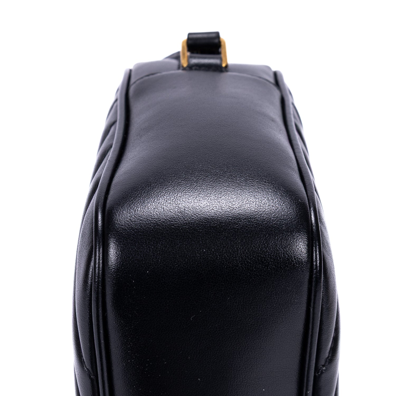Shoulder Bag Lou Camera Bag Black Quilted Chevron Leather