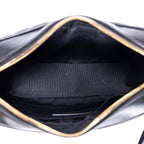 Shoulder Bag Lou Camera Bag Black Quilted Chevron Leather