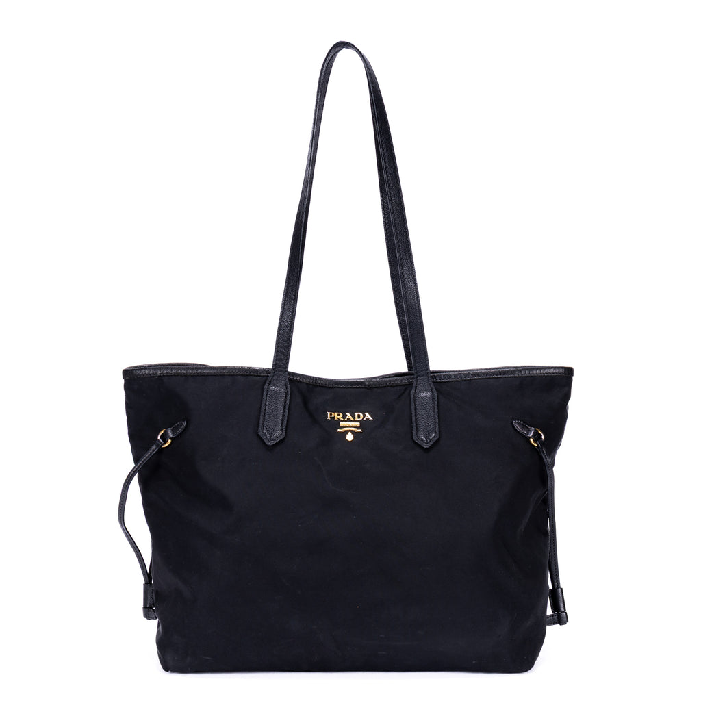 Bolso de Hombro de Compras, Lona de Nailon Negra