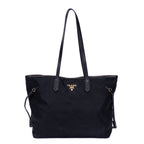 Bolso de Hombro de Compras, Lona de Nailon Negra