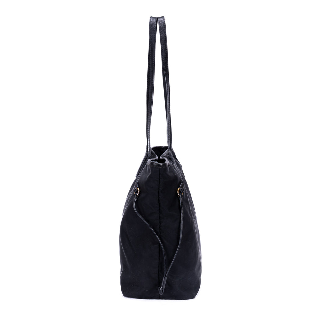 Bolso de Hombro de Compras, Lona de Nailon Negra