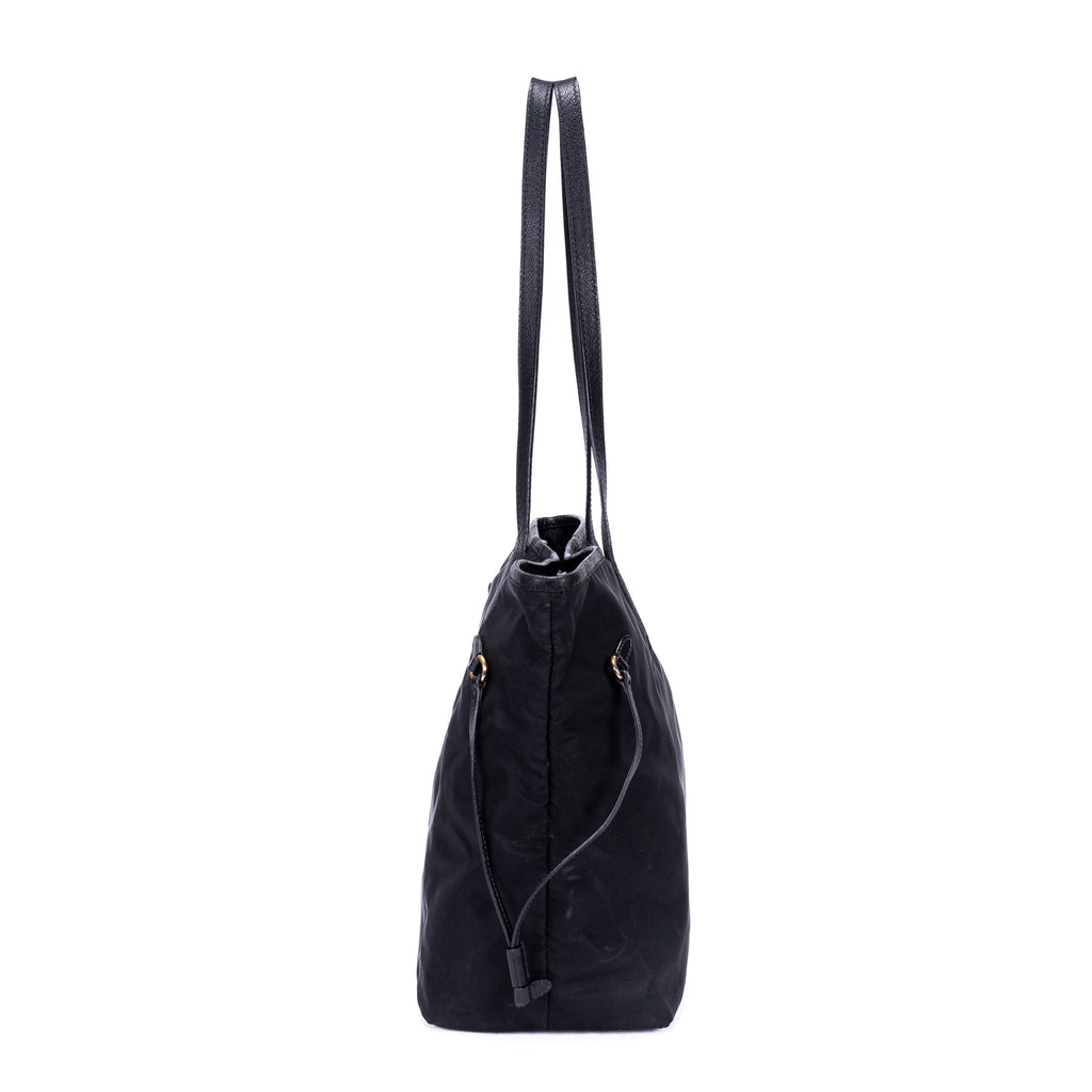 Bolso de Hombro de Compras, Lona de Nailon Negra