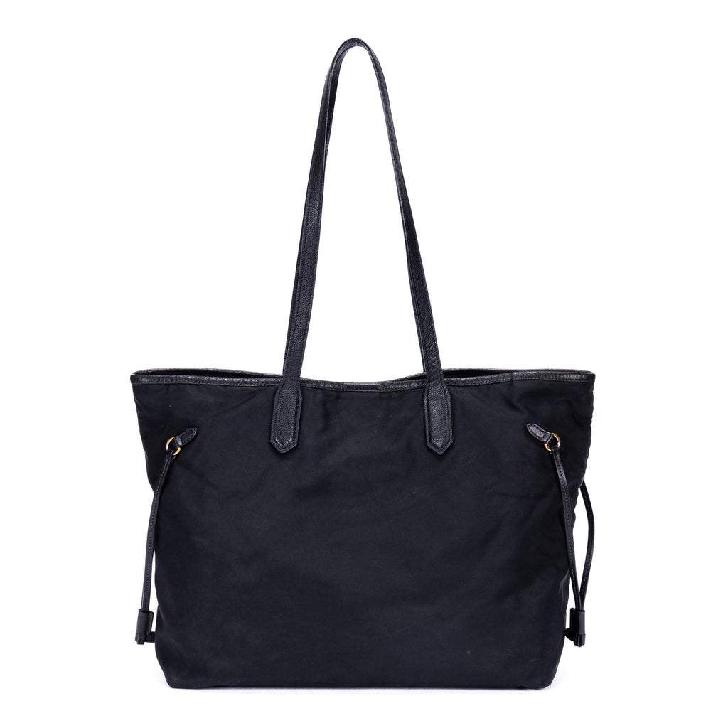 Bolso de Hombro de Compras, Lona de Nailon Negra