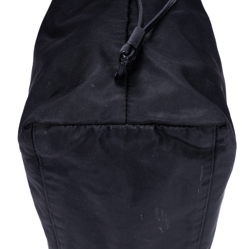 Bolso de Hombro de Compras, Lona de Nailon Negra