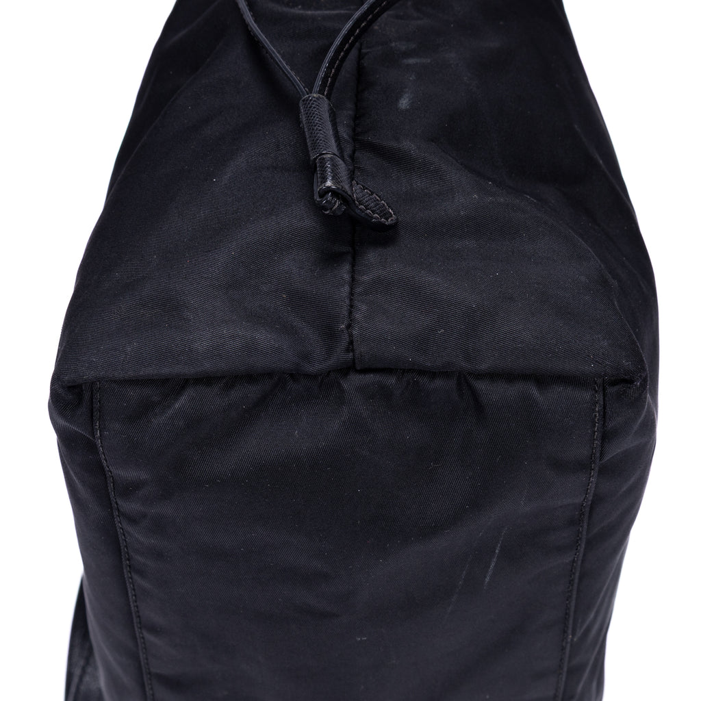 Bolso de Hombro de Compras, Lona de Nailon Negra