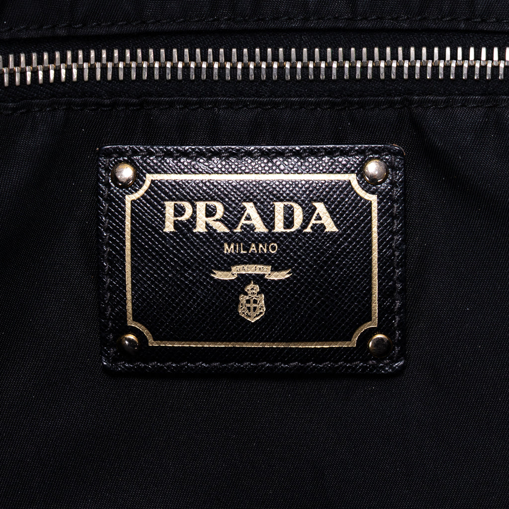 Bolso de Hombro de Compras, Lona de Nailon Negra