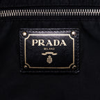 Bolso de Hombro de Compras, Lona de Nailon Negra