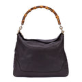 Bolso de mano Bamboo Diana Hobo de piel de becerro negra