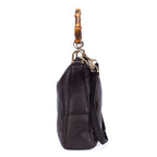 Bolso de mano Bamboo Diana Hobo de piel de becerro negra