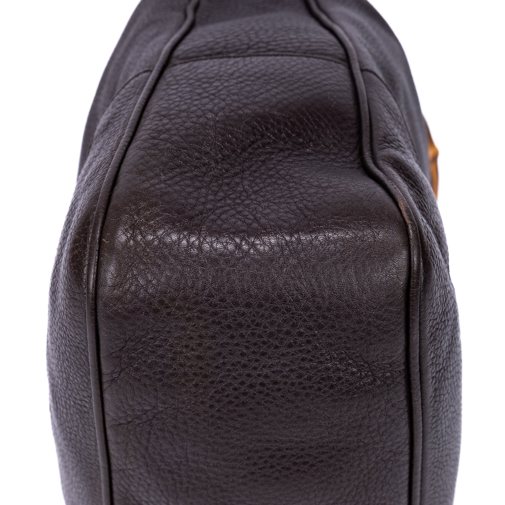 Bolso de mano Bamboo Diana Hobo de piel de becerro negra