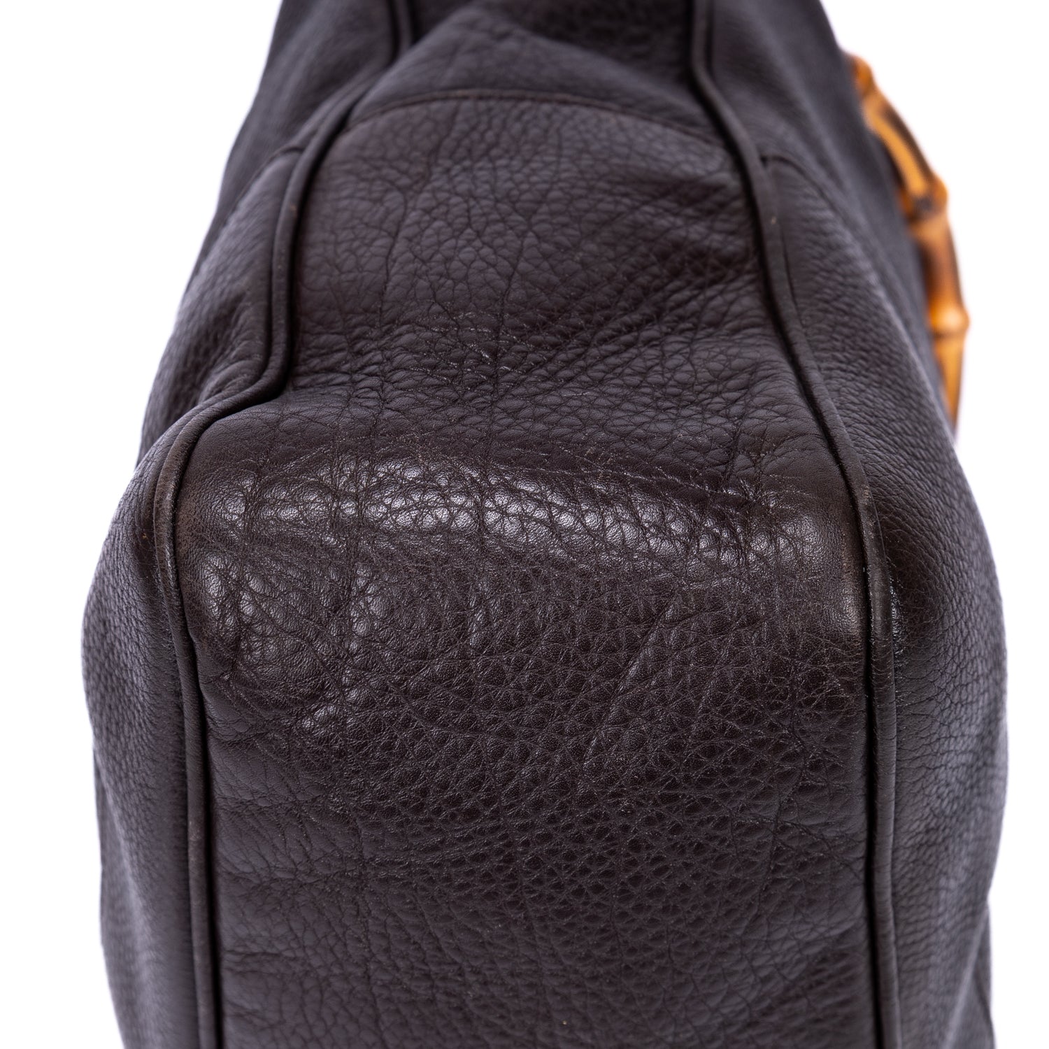 Bolso de mano Bamboo Diana Hobo de piel de becerro negra