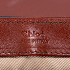 Bolso de Hombro Mini C Bandolera Mini de Piel de Becerro Lisa Marrón