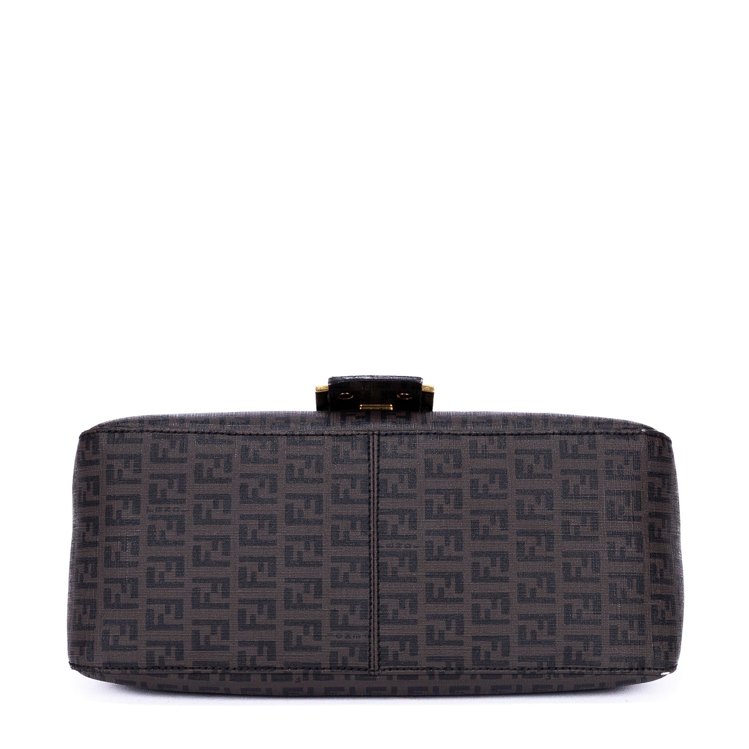 Bolso de mano Mamma Baguette lona recubierta Zucca negra