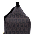 Bolso de mano Mamma Baguette lona recubierta Zucca negra