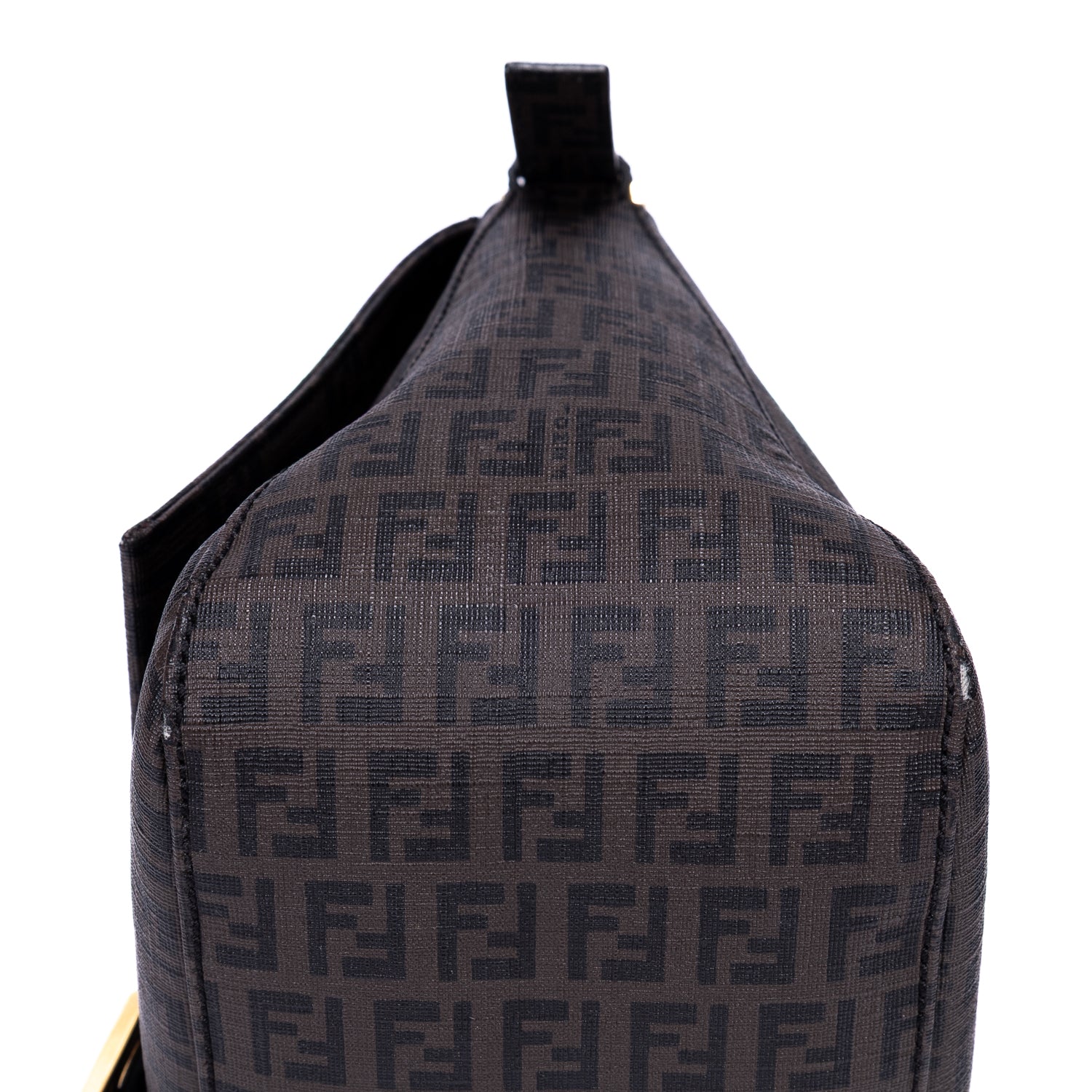 Bolso de mano Mamma Baguette lona recubierta Zucca negra