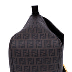 Bolso de mano Mamma Baguette lona recubierta Zucca negra