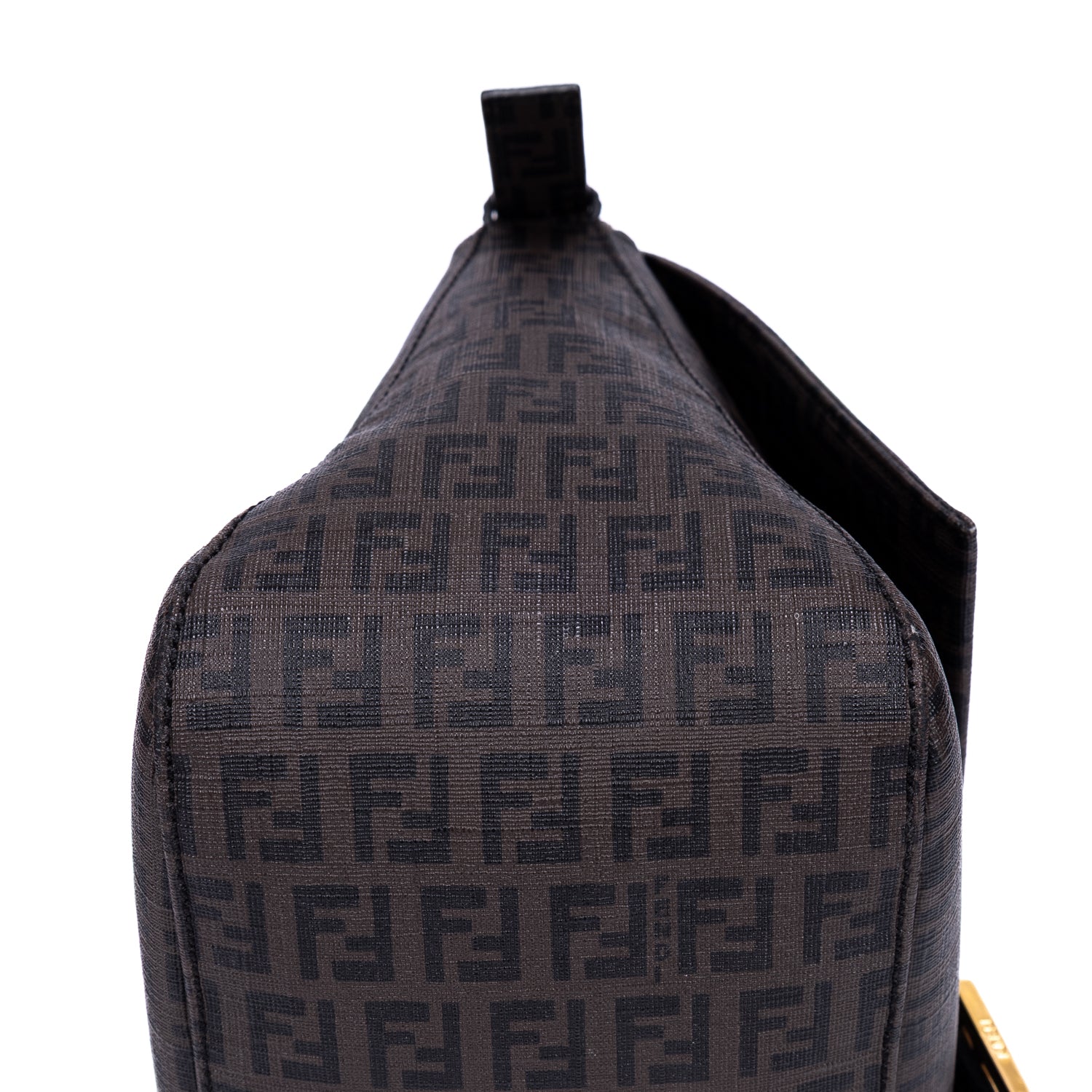 Bolso de mano Mamma Baguette lona recubierta Zucca negra