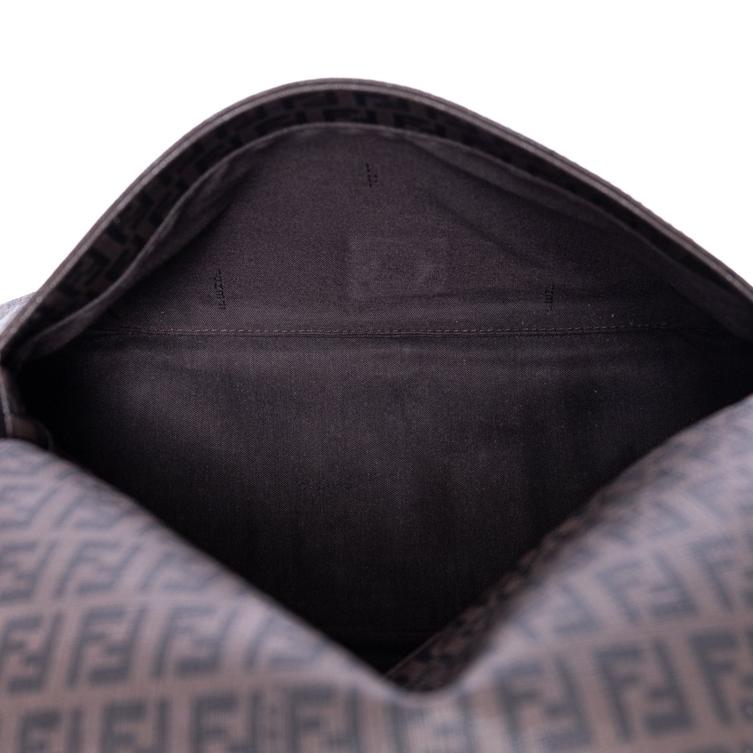 Bolso de mano Mamma Baguette lona recubierta Zucca negra