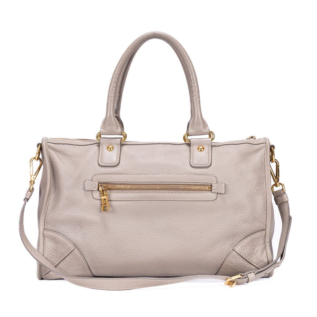 Handbag Motor Tote Grey Vitello Phenix