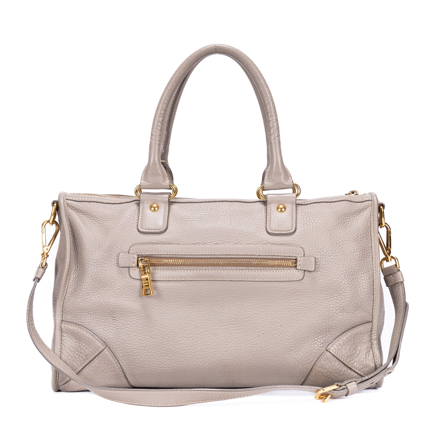 Handbag Motor Tote Grey Vitello Phenix