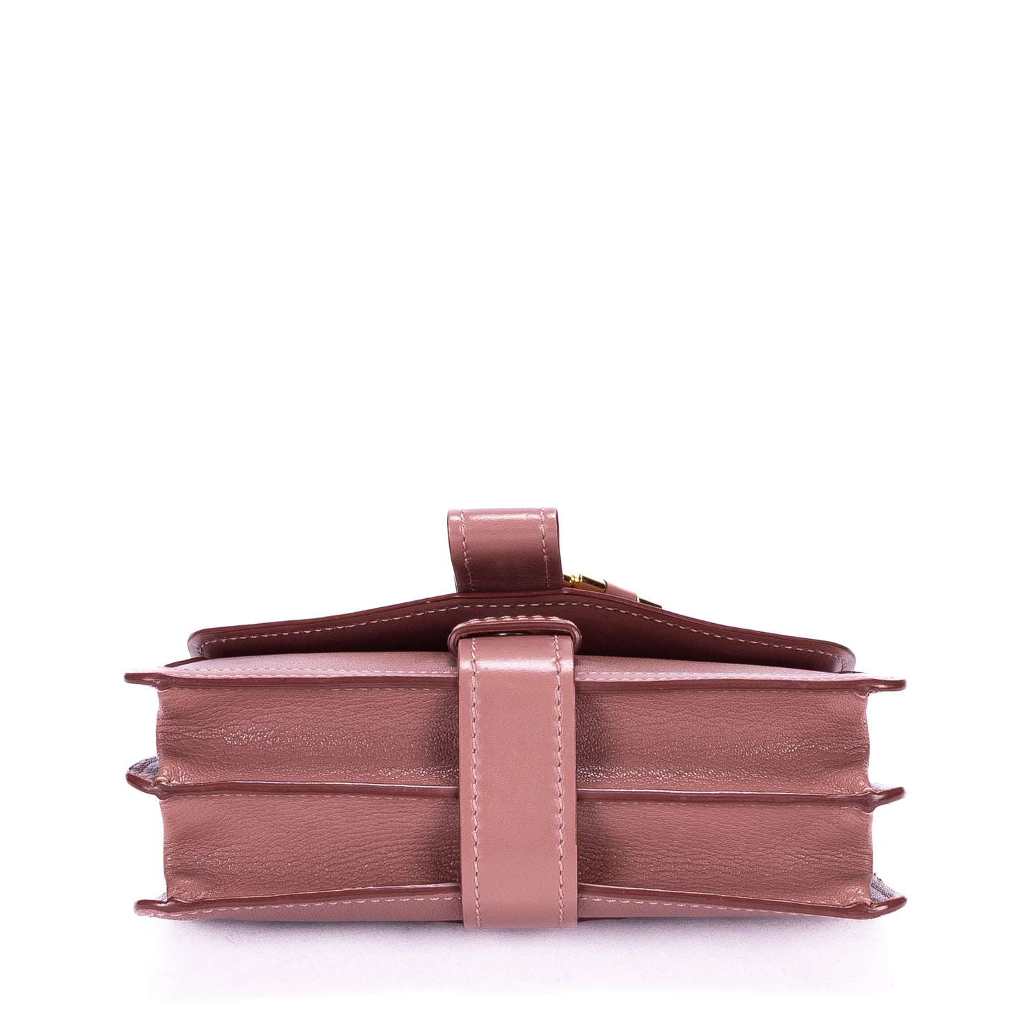 Bolso de hombro Aby Chain Bag Piel de becerro rosa