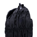 Sac bandoulière Tessuto Gaufre Chain Bag toile de nylon noire