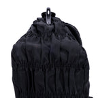 Sac bandoulière Tessuto Gaufre Chain Bag toile de nylon noire