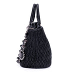 Shoulder Bag Matelasse Tote Black Nappa Matelasse Leather