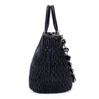 Shoulder Bag Matelasse Tote Black Nappa Matelasse Leather
