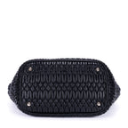 Shoulder Bag Matelasse Tote Black Nappa Matelasse Leather