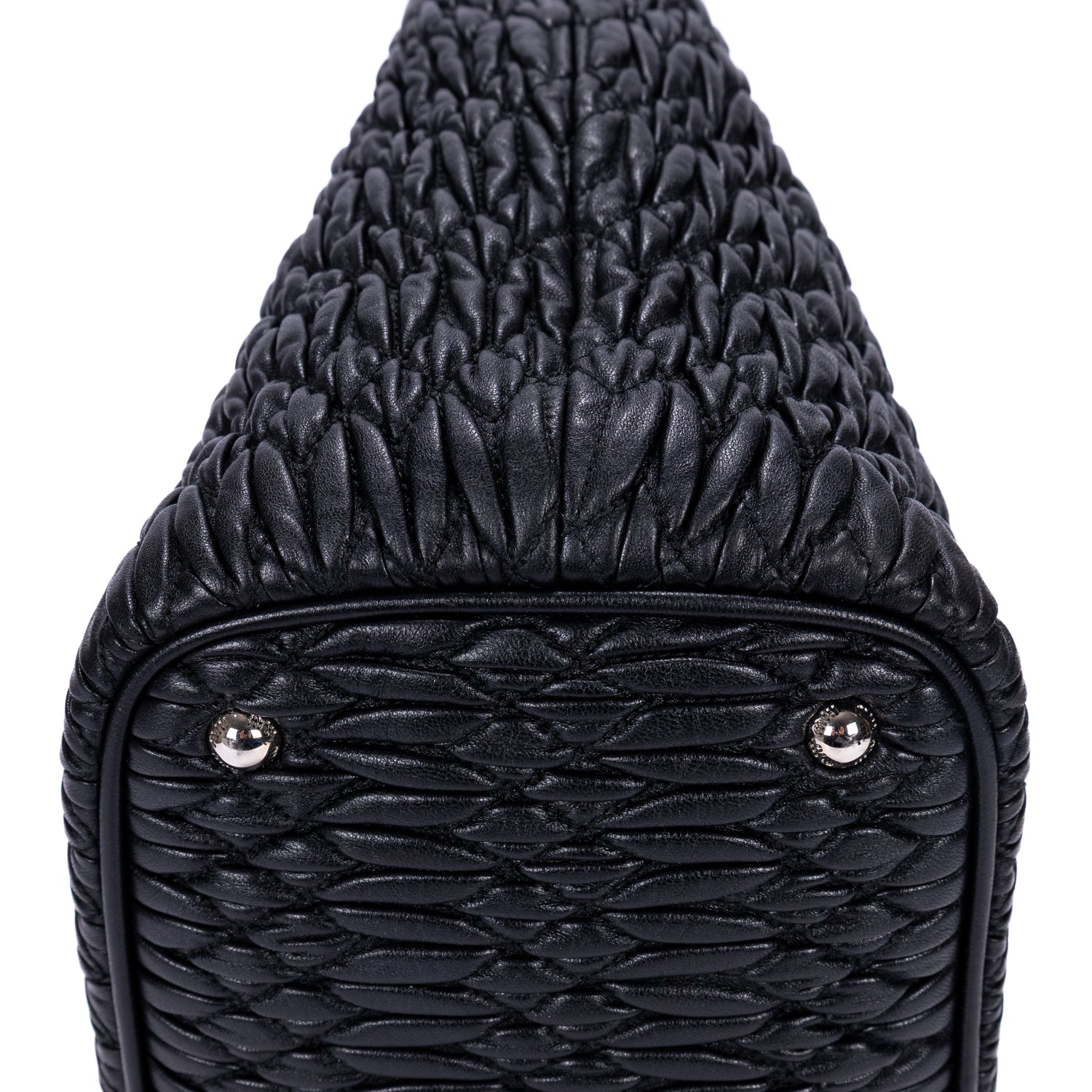 Shoulder Bag Matelasse Tote Black Nappa Matelasse Leather