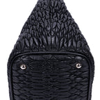 Shoulder Bag Matelasse Tote Black Nappa Matelasse Leather