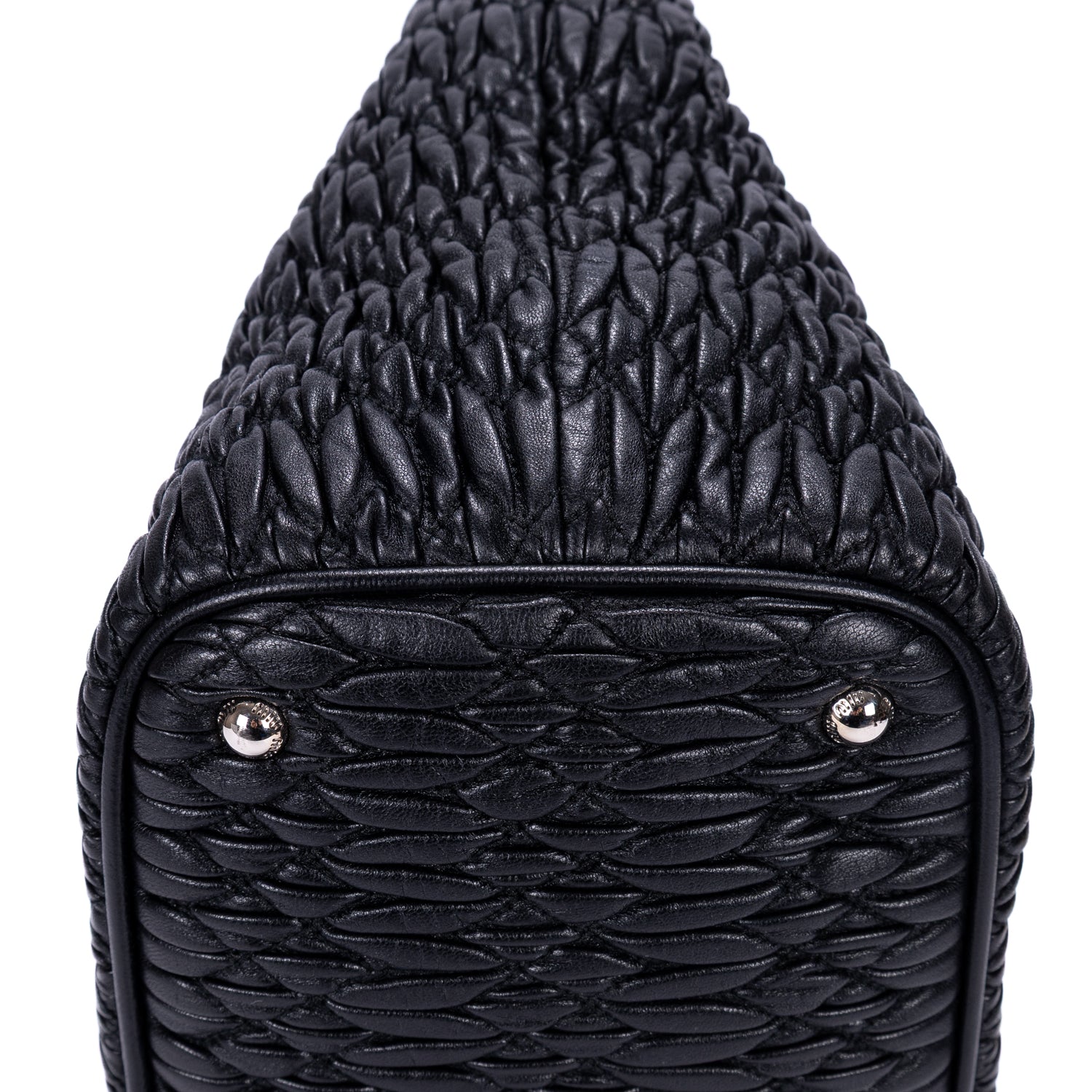 Shoulder Bag Matelasse Tote Black Nappa Matelasse Leather