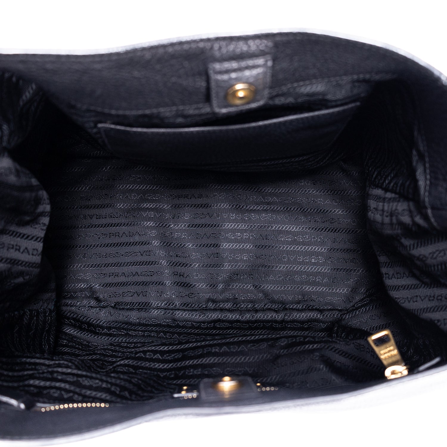 Sac d'Épaule Pochette Latérale Cabas Cuir Vitello Daino Noir