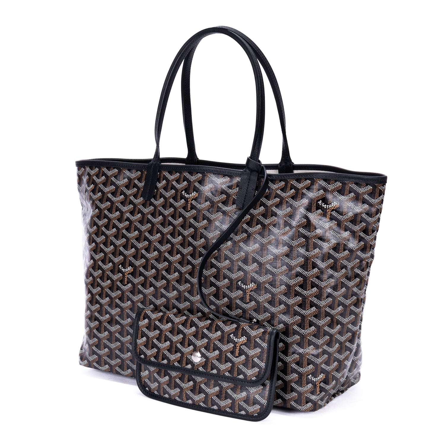 Shoulder Bag Saint Louis PM Black Goyardine Coated Canvas