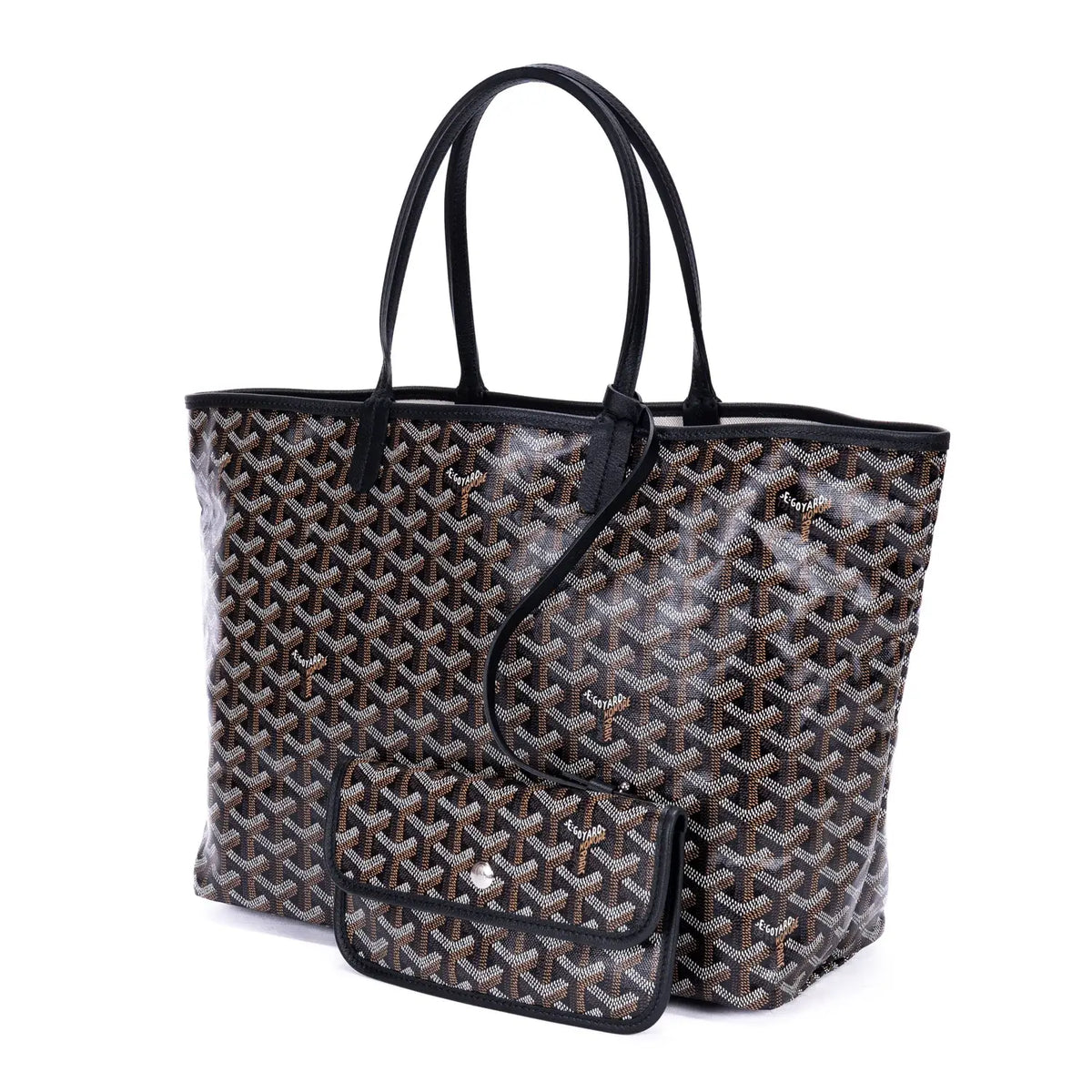 Sac Épaule Saint Louis PM Toile Enduite Goyardine Noire