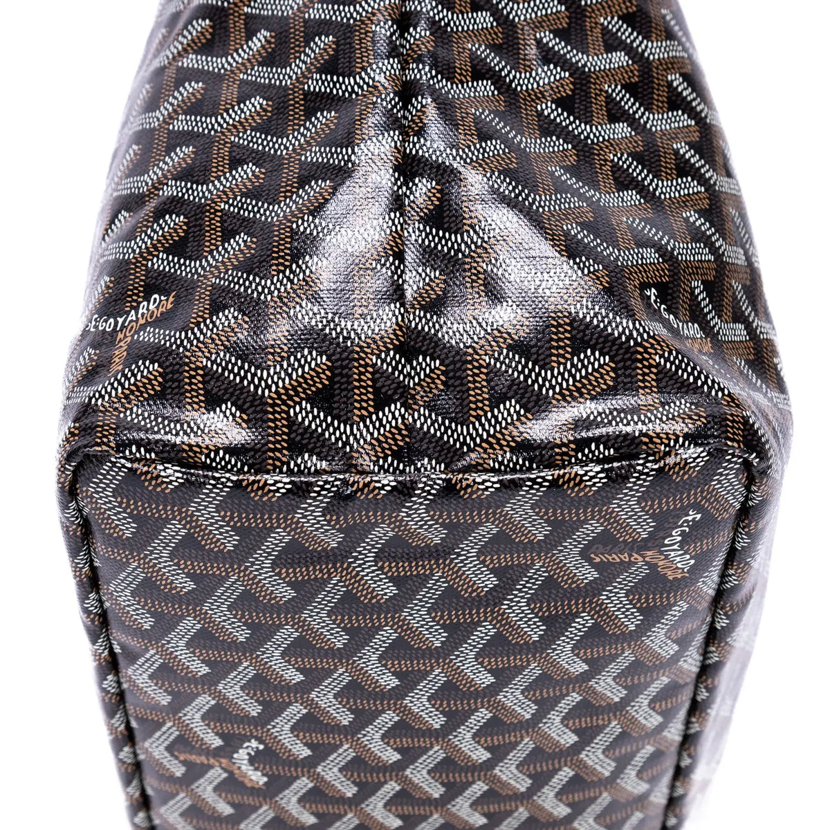Sac Épaule Saint Louis PM Toile Enduite Goyardine Noire