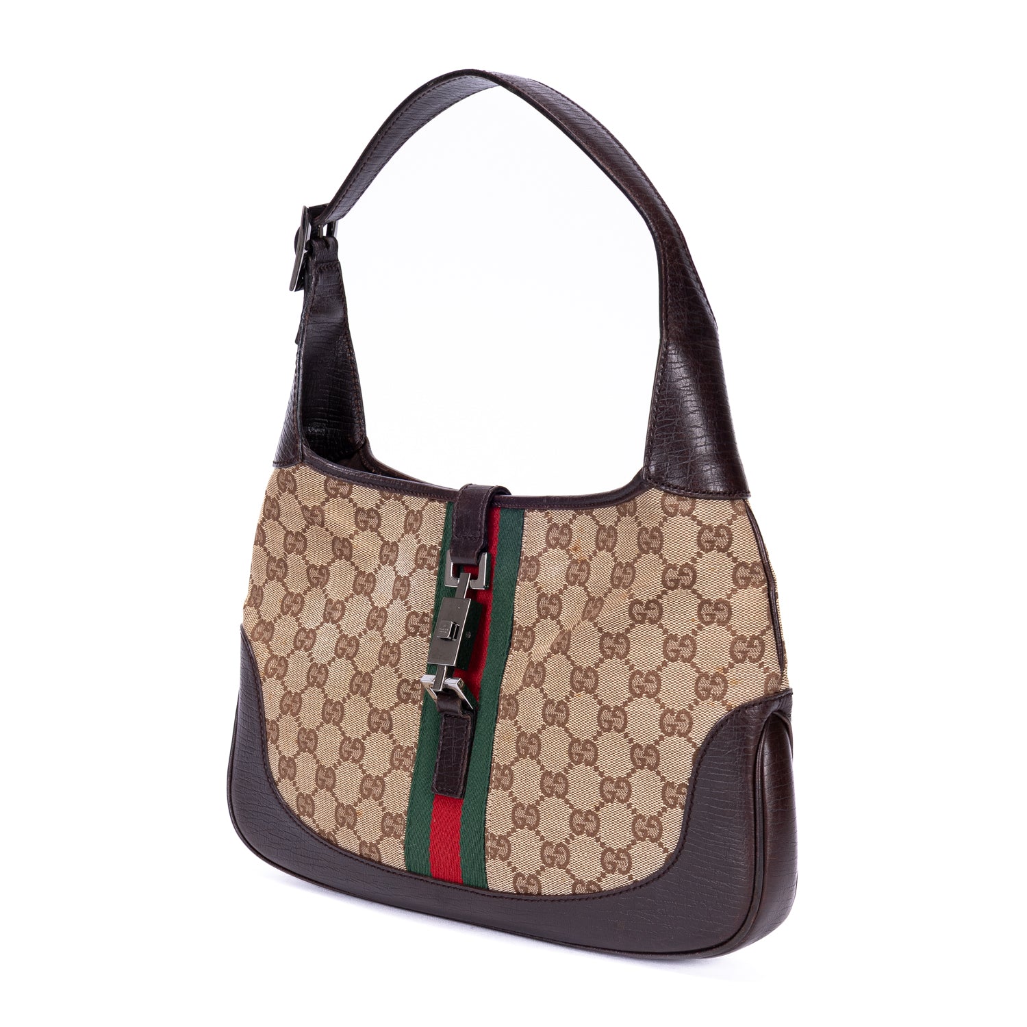 Shoulder Bag Jackie Beige Jacquard Canvas