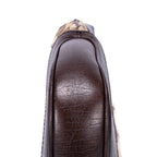 Bandolera Jackie de lona jacquard beige