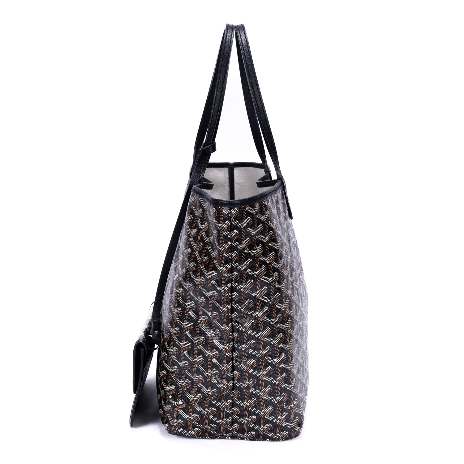 Shoulder Bag Saint Louis PM Black Goyardine Coated Canvas