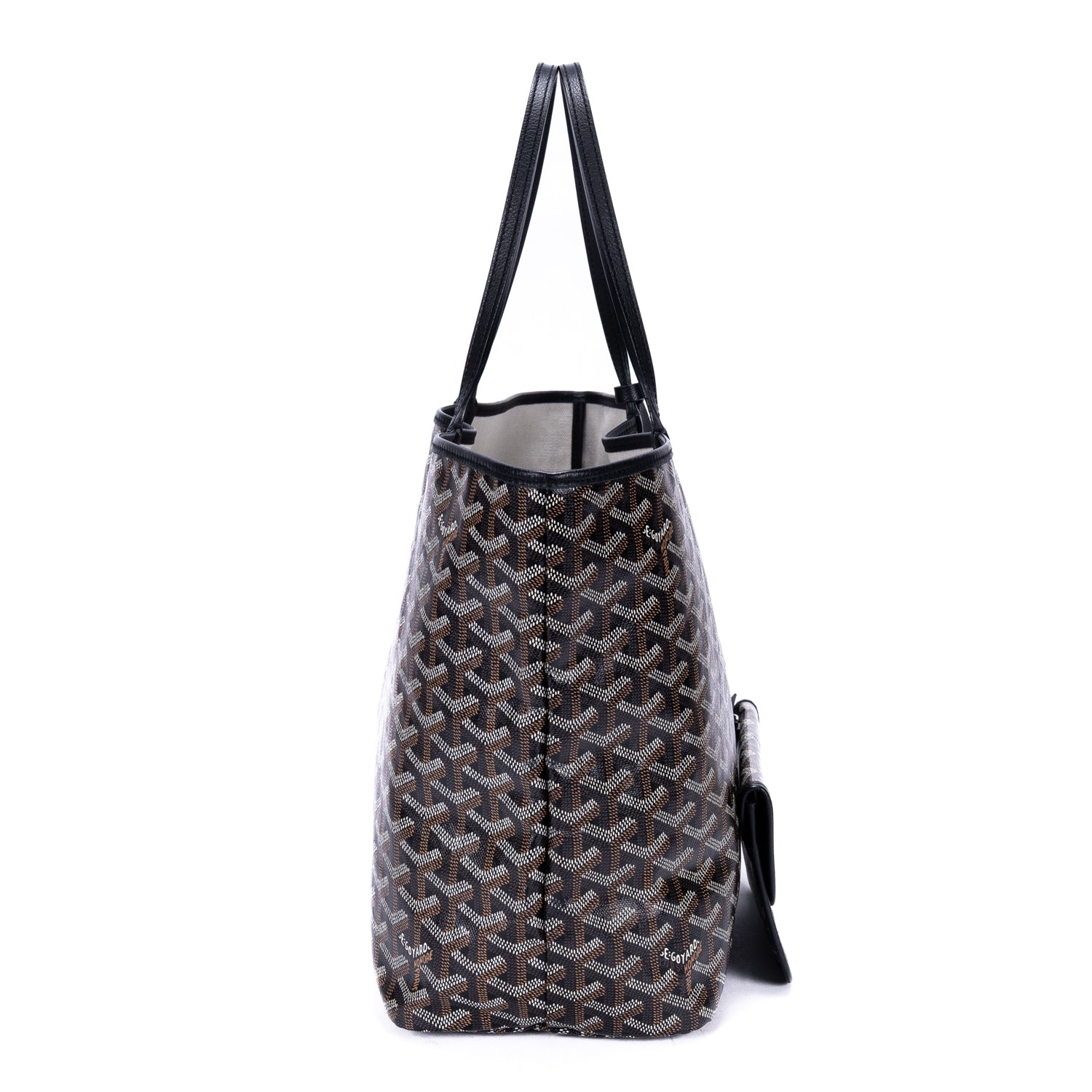Shoulder Bag Saint Louis PM Black Goyardine Coated Canvas