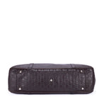 Sac Porté Épaule Sukey Cabas Cuir Gaufré Guccissima Marron Foncé