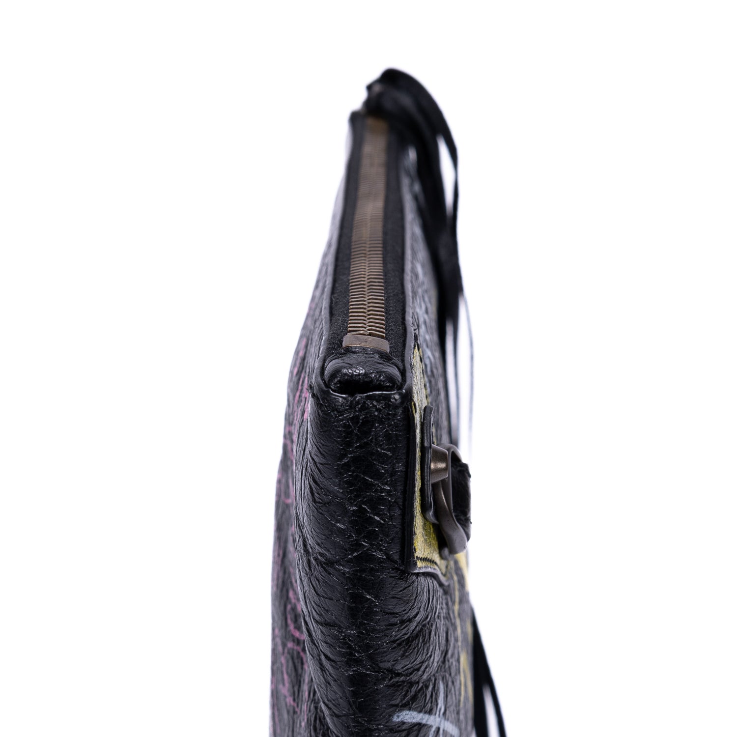Clutch Graffiti Clutch Black Graffiti Print Leather