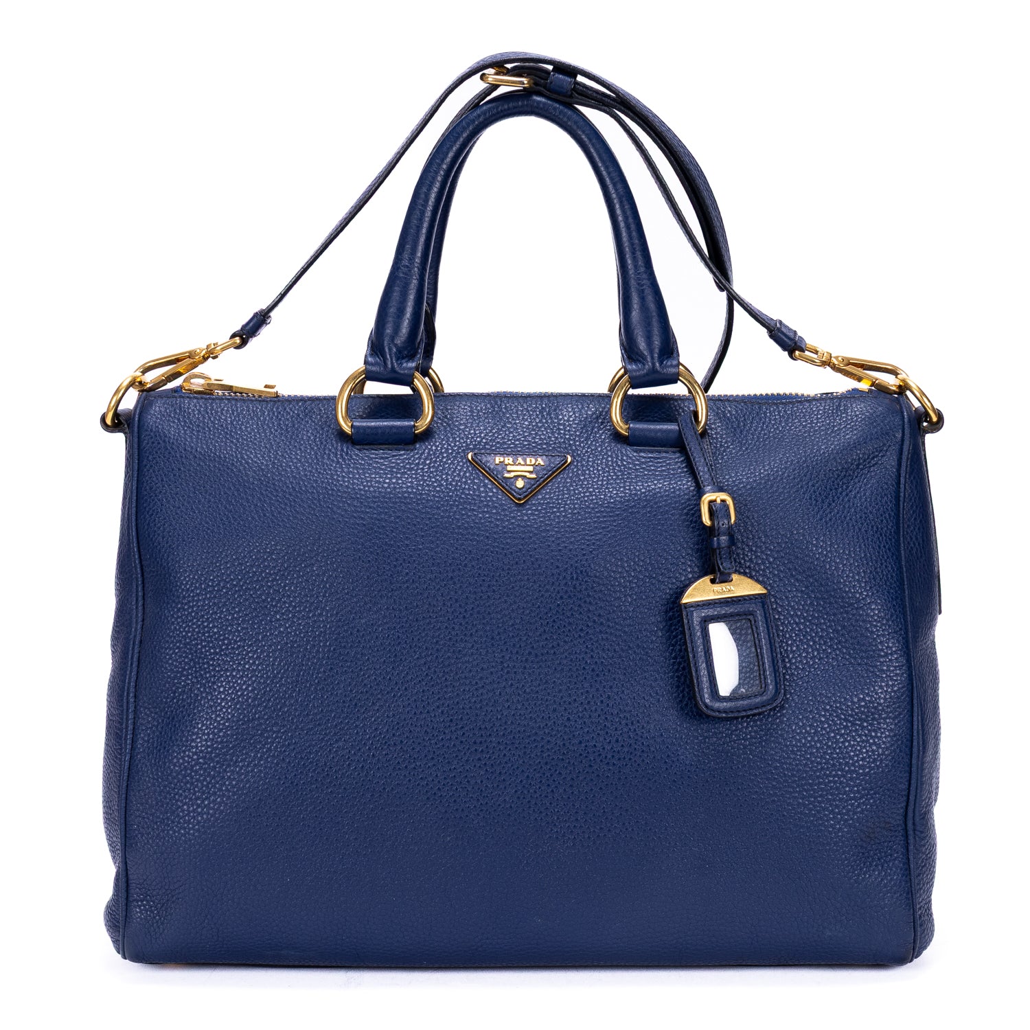Shoulder Bag Shopping Tote Grey Vitello Daino Leather