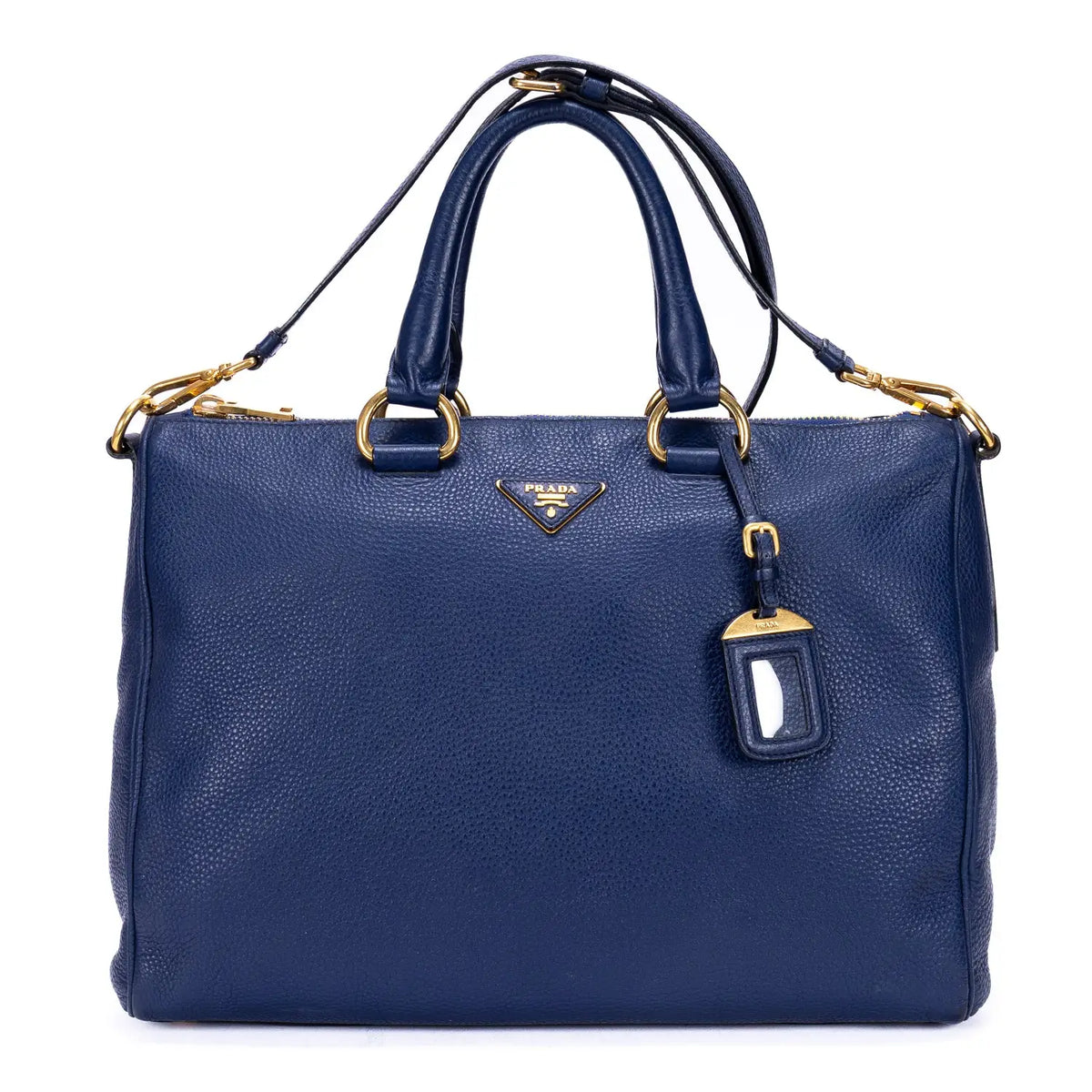 Shoulder Bag Shopping Tote Grey Vitello Daino Leather