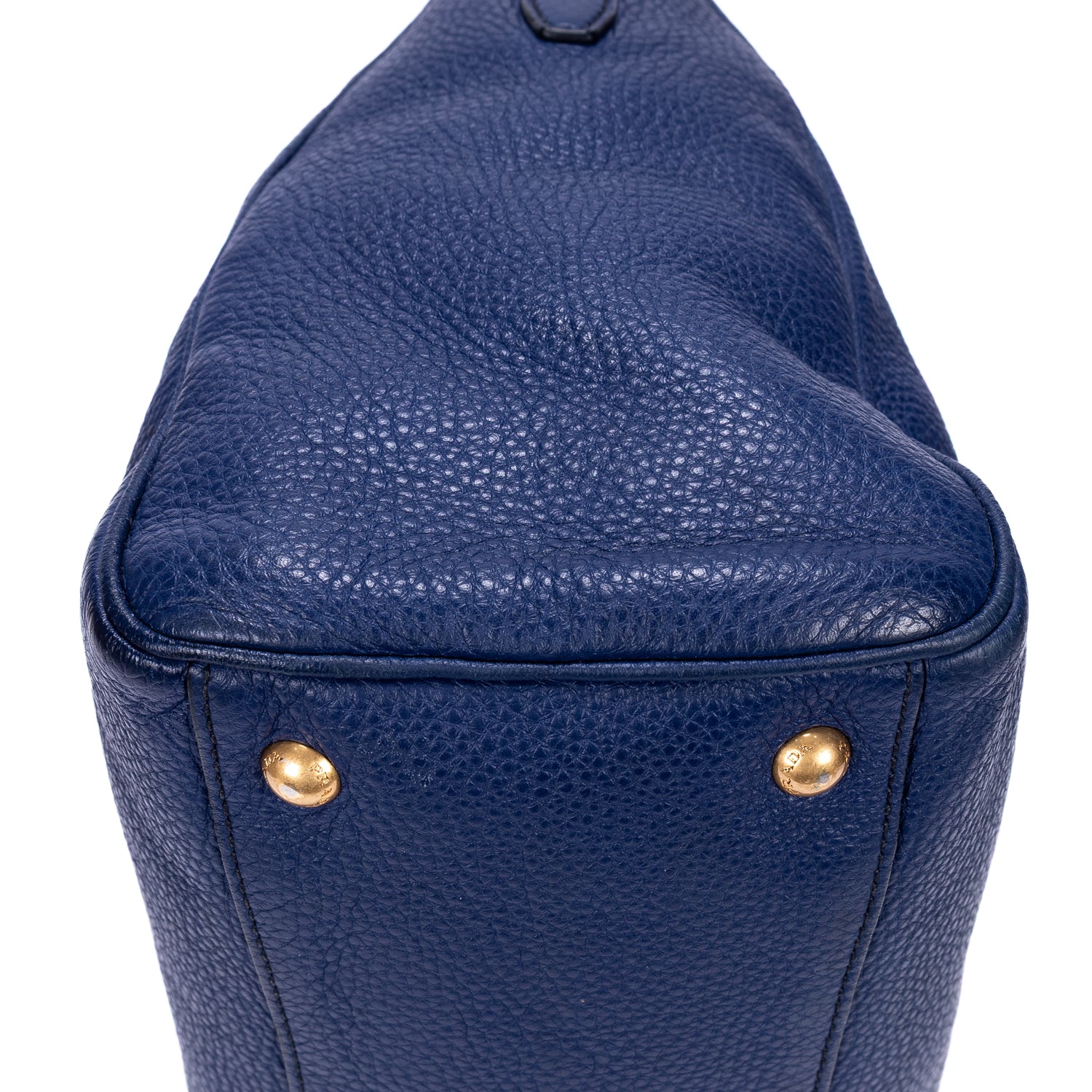 Shoulder Bag Shopping Tote Grey Vitello Daino Leather