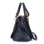Shoulder Bag Medium Paraty Medium Navy Grained Calfskin Leather