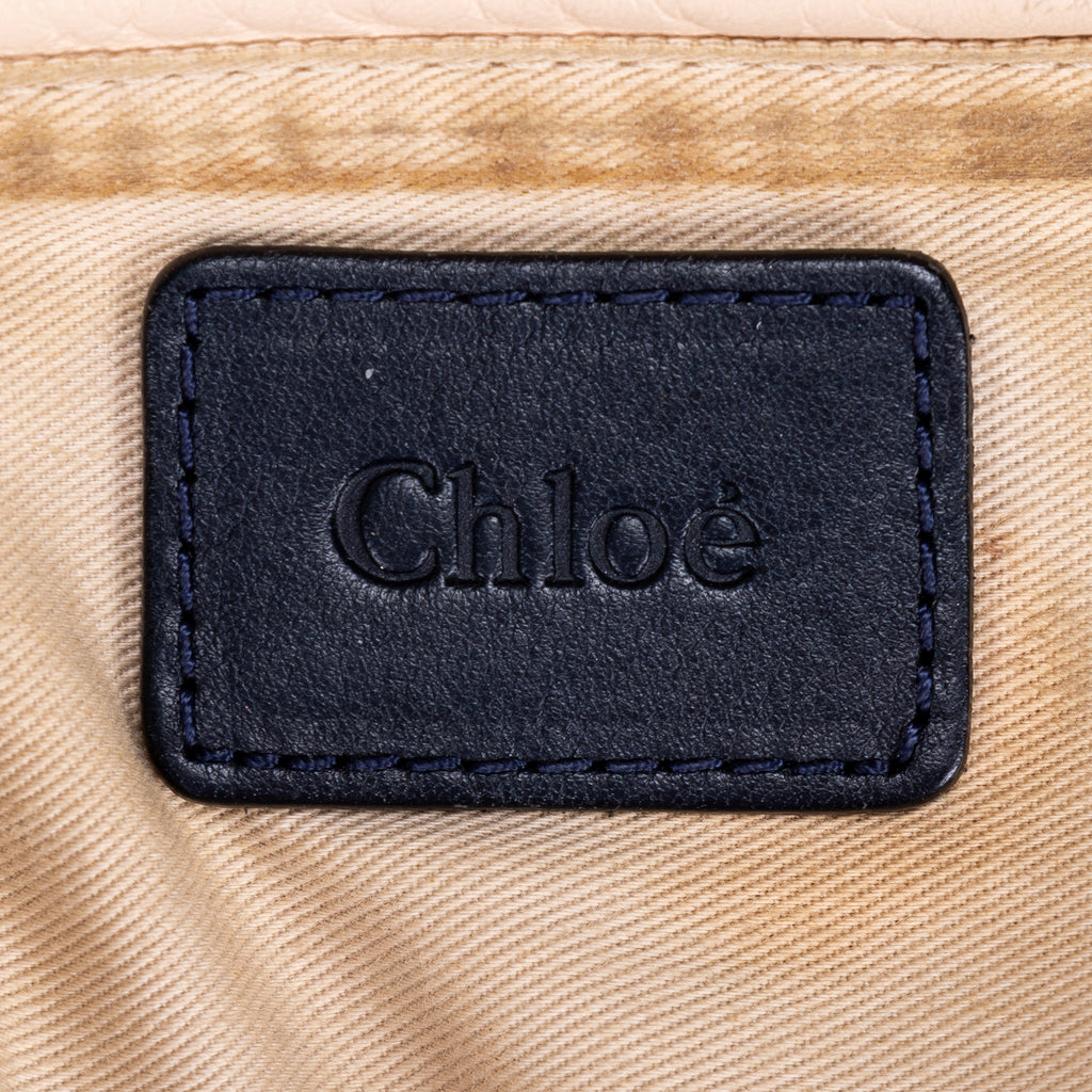 Shoulder Bag Medium Paraty Medium Navy Grained Calfskin Leather